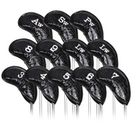 Crocodile Pattern Iron Rod Protective Cap Cover Golf Rod Cover 12 Pieces/set Ball Rod Dust Protectio
