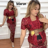 Bali KEBAYA SEMIFRANCE MIX JAPANESE SEQUENCE (KEBAYA TOP ONLY)