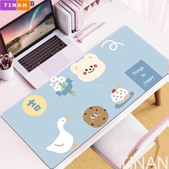 Miếng Lót Bàn Làm Việc Lót Bàn Phím Vải Muslin Khổ Lớn 90x40/ 80x30 cm Đế Cao Su Tự Nhiên