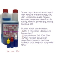 (READY STOK) Ubat kurap titis biru haiwan kesayangan dan ternakan 5ml/10ml/20ml (arnab, kucing, hamster, kambing, lembu