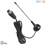 QBK6Q Digital Tv Antenna, Free Channel Mini TV Antenna Freeview, TV HDTV Box DVB-T/TV Black 5dBi HDT