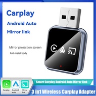 Wireless Carplay Mirror Link Carplay Android Auto Bluetooth+WiFi USB Dongle Adapter Wired Carplay to