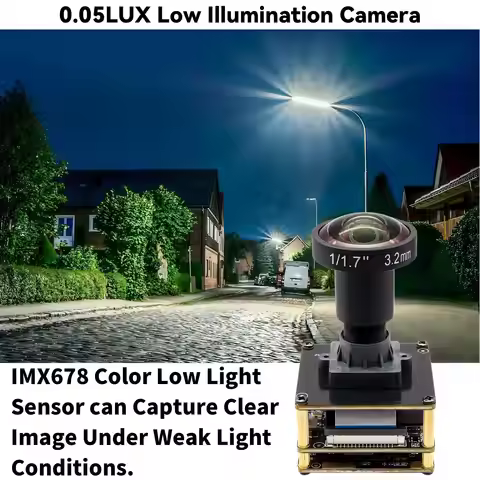4K USB Webcam 60FPS Low Light Wide Angle IMX678 USB 3.0 PC Camera with H.264 Plug & Play Webcam for 