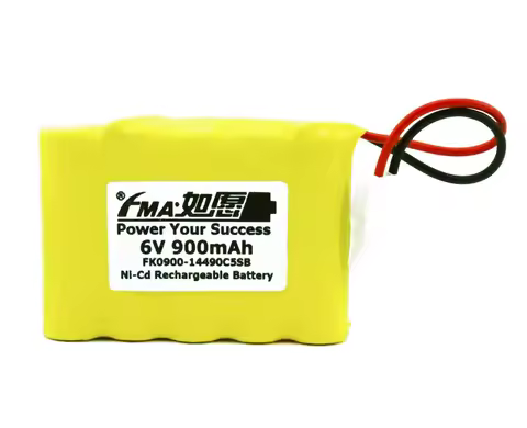 6V 600-900mAH Ni-Cd Rechargeable Battery AA5SB for Home Alarms Emergency Exit Lights GC87C Optoelect