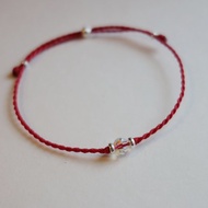 不簡單的簡單  水晶簡約細手鍊 925純銀日本蠟線　SWAROVSKI 水晶