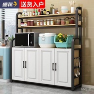 LP-6 😃ZQMKitchen Rack Microwave Oven Rack Oven Rack Seasoning Rack Storage Organizer Multi-Layer Floor Standing Storage