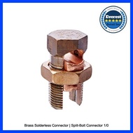 ✱ – ✟ Brass Solderless Connector | Split-Bolt Connector (#6, #4, #2, 1/0, 2/0, 3/0)