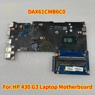 For HP 430 G3 440 G3 Laptop Motherboard DAX61CMB6C0 with Core I3 I5 CPU Notebook Mainboard DDR4