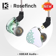 KBEAR new Rosefinch Dynamic Earbuds Hi-Res HiFi Stereo Surround Music Headsets In-Ear Sport Game Liv
