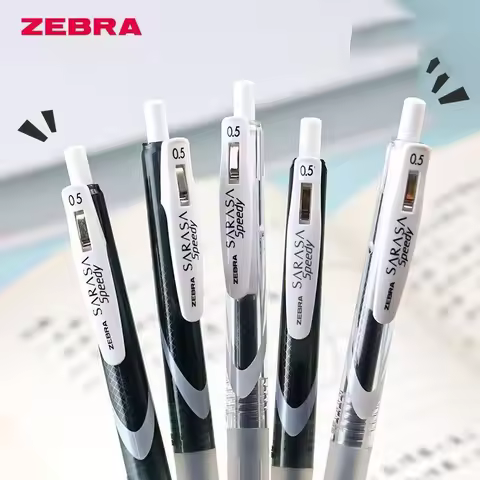 Zebra Sarasa jjz33 0.5mm Speedy Dry Black Retractable Gel Pens Ballpoint for Writing Office Accessor