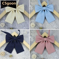 C5GOON Square Corner Bow College Style Bow Tie Solid Color Satin Bow For Girls Students Elegant Acce