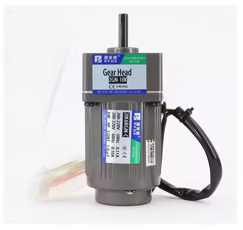 6W 220V AC Gear Reducer Motor 2IK6GN-C with Speed Regulator Adjustable Speed CW CCW Single-Phase Mot