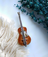 Vintage Jewelry 西洋古董飾品 樂器 小提琴 小巧 別針