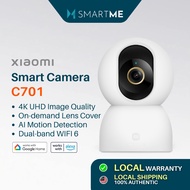 Xiaomi Smart Camera C701 - 8MP 4K Ultra HD video clarity | Dual-band Wi-Fi 6 | AI-powered pet and ba