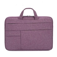 Portable Laptop Bag 15.6 inch Laptop Case Waterproof Nylon Laptop Bag Briefcase Leisure Business Handbag Purple (Purple