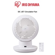 IRIS Ohyama - Compact, Powerful, Horizontal &amp; Vertical Swing 6" DC JET Circulator Fan, PCF-SDS15T, White