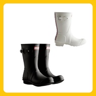 🇰🇷 ML Korean Local Stock Hunter Original Back Stripe Short Rain Boots White WFS2353RMA – WATERPROOF 
