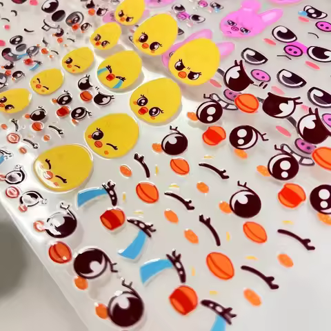 SKZOO Cute Animal Pattern Transfer Stickers, Personalized DIY Decorations such as Mobile Water Cups,