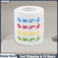 OUNONA Roll Paper Rabbit Rolling Papers Home Toilet Bathroom Tissue Wood Napkin Soft