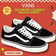 รองเท้าผ้าใบ Vans old skool black shoes original รองเท้าผ้าใบแวนส์ Unisex ชาย หญิง
