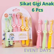 [EVENT DAYS ] SAVING PACKAGE 6 Pcs Toothbrush 3-9 Years Training Toothbrush For Kids Toothbrush Cats