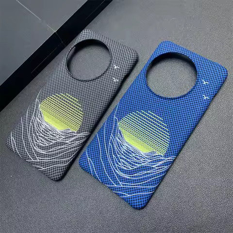 Ultra Thin Simple Half Pack Carbon Fibre Originality Fashion Moon Phone Case For OnePlus 13 12 ACE 2