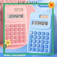 YOLAN Mini Pocket Calculator, Large LCD Display Silent Scientific Calculator, Portable 8-Digit 8-Dig