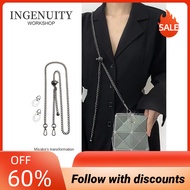 Ingenuity Workshop Suitable for Issey Miyake Mobile Phone Bag Transformation Shoulder Strap Small Golden Ball Metal Chain Transformation Messenger Bag Chain Shoulder Strap Accessories