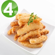 【華得水產】 酥炸魷魚條4包組(250g/包)