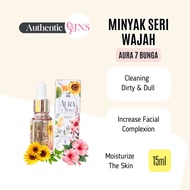 Dherbs Minyak Seri Wajah Aura 7 Bunga/ Face Oil Aura Positive Energy (15ml)