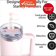 Silicone Spill Proof Lids Set  6Pcs - Compatible with Stanley Cup 2.0 (40oz/30oz) - Includes 2 Straw