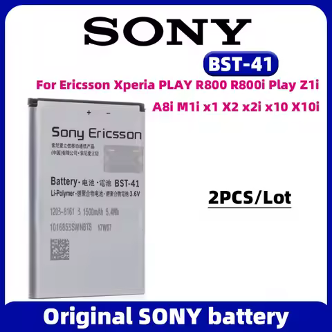 2Pcs/lot Original BST-41 Phone Battery For Sony Ericsson Xperia PLAY R800 R800i Play Z1i A8i M1i X1 