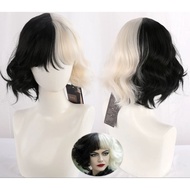 Cruella cruela wig DEVIL de vil de-vil wig disney dalmation Wig cruella de vil de-vil wig disney cos
