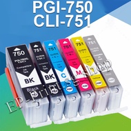 PGI 750 CLI 751 ink PGI750XL CLI751XL Ink Cartridge Compatible for Canon MG5470 IP8770 IP7270 IX6870