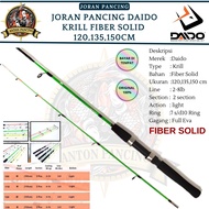 Joran Pancing Daido Krill Solid Fiber 120 135 150cm Lentur Cocok Untuk Mancing Udang