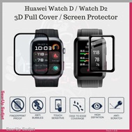 3D Full Cover Curved Screen Protector HD Tempered Glass Screen Protector Film For Huawei Watch D / W