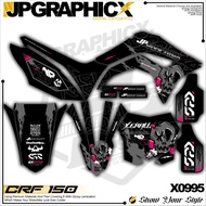 Decal PREMIUM ONE ONE ONE NINE Laminate SUPERGLOSSY CRF 150 HONDA Variation