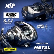 [MSF] Huat Ton Metal Master Reel | Mesin Kekili Pancing Mancing Fishing Baitcasting Casting Chrome