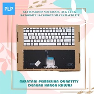 HP Laptop Keyboard Notebookhp 14ck 14-Ck 14-Ck0004tx 14-Ck0006tx 14-Ck0007tx Silver Backlite