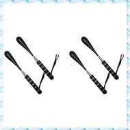 [R Q M U] 4X Shoe Horn Handle, Retractable Shoe Horn, Stainless Steel Shoe Horn Handle Shoe Lift Sho