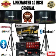 paket karaoke speaker linkmaster 10 inch Original Ampli Bluetooth