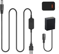 Raeisusp BLH-1Dummy Battery BLH1 DC Coupler USB Cable for Olympus E-M1 Mark II E-M1 Mark III EM1 X