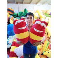 Gấu Bông Sâu Larva 2 màu vàng đỏ siêu dễ thương