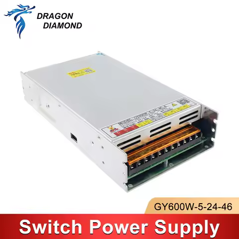 1PC Guanyang CNC Switch Power Supply GY600W-5-24-46 Triple Output DC5V 3A 24V 3A 46V 11A for Laser C