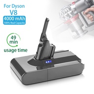 4000mAh Battery for Dyson V8 Absolute /Fluffy/Animal/ Li-ion Vacuum Cleaner Rechargeable Battery Rep