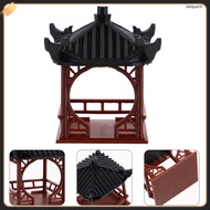 🖼️ Miniature Pagoda Plastik Coklat Dekorasi Akuarium