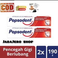 Promo Isi 2 Pepsodent extra Whitening 2x190 gram  pasta gigi Pemutih dan pencegah Gigi berlubang