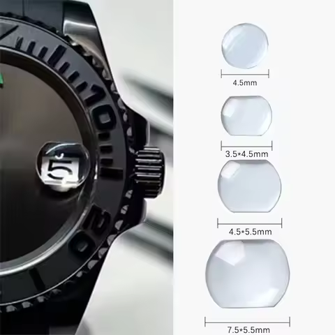 1pcs Sapphire Swiss date window watch lens for Rolex Tudor Magnifying glass Square 7*5.5mm 5.8*4.5mm