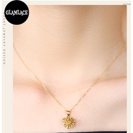 Loket Emas Love 750 Tulen Authentic Necklace Love Shaped Pendant AU750