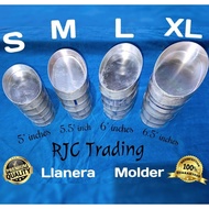 Llanera Leche Flan Molder, 10pcs, Aluminum, Small, Medium, Large, XL, Set of 10pcs Llanera Molder